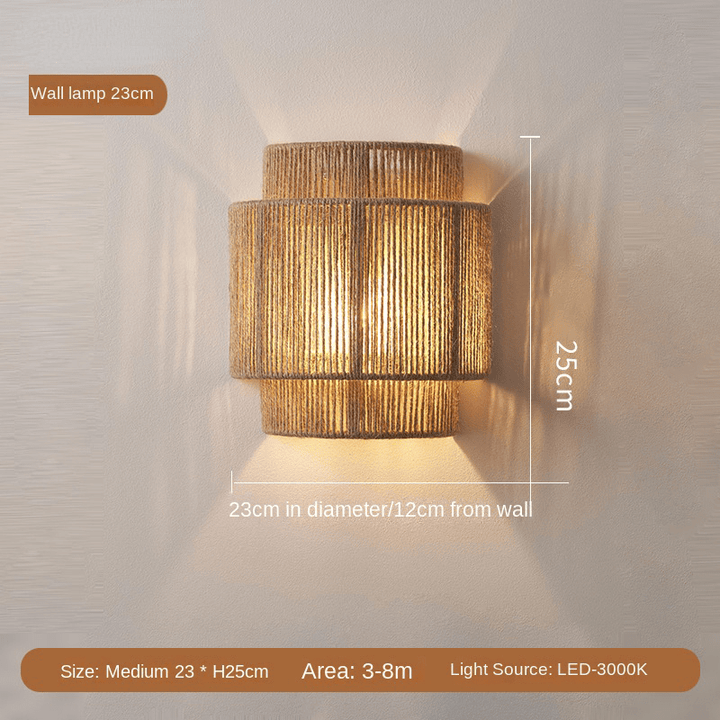 Vintage LED-lampe - Bohemsk enger - Naturlig preg | Skanto