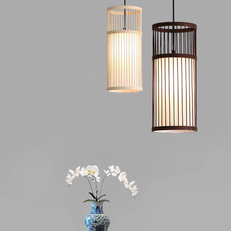 Skanto | Bambora Zen Pendellampe | Håndvevd Bambuslanterne | Japansk Design | Naturlig Eleganse