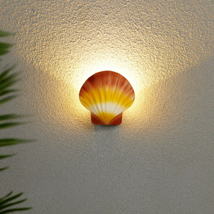 Utendørs Kreativ Skall Design Aluminium LED Vanntett Vegglampe | Skanto