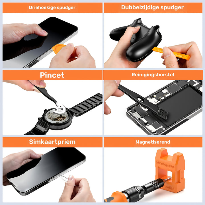 Precision Skrutrekker Sett 117-deler med Bits | Skanto