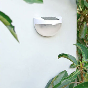 Solar Semi Circle Utendørs Vanntett Lys Skygge Gjerde Vegg Sconce Lampe | Skanto