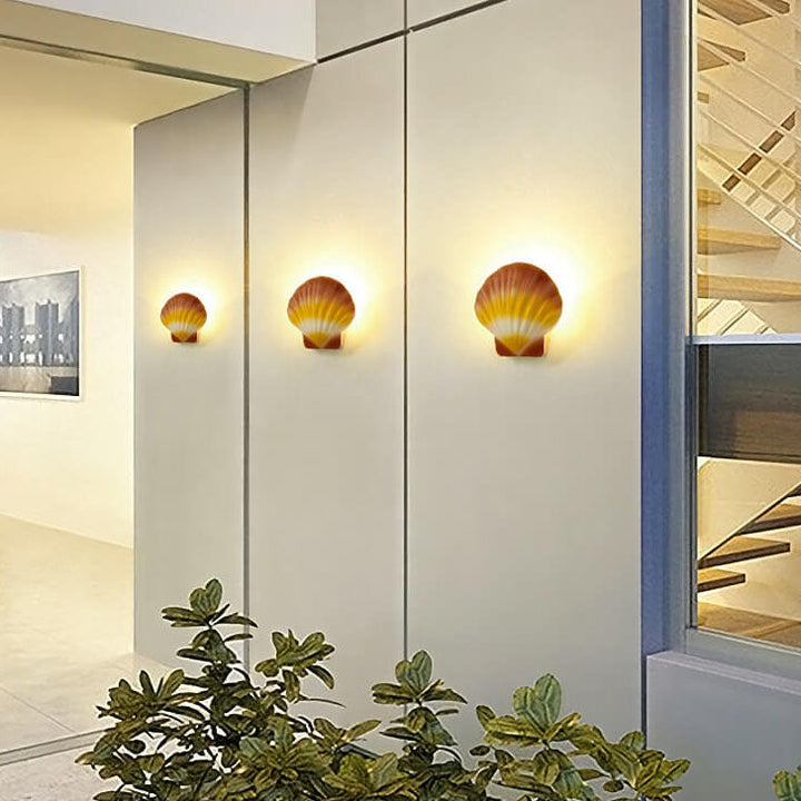 Utendørs Kreativ Skall Design Aluminium LED Vanntett Vegglampe | Skanto