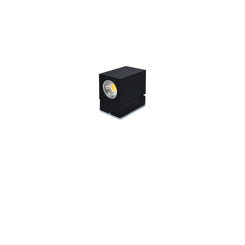 Moderne Enkelthet Vanntett Justerbar Vinkel Kvadrat Aluminium LED Vegglampe For Utendørs Terasse | Skanto