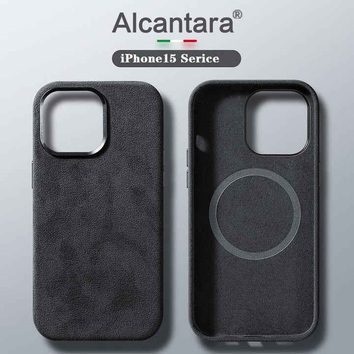 Skanto | Italiensk Alcantara Magnetisk Etui for Iphone