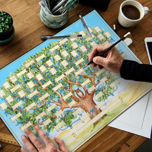 Familietre Genealogi Diagram | Skanto