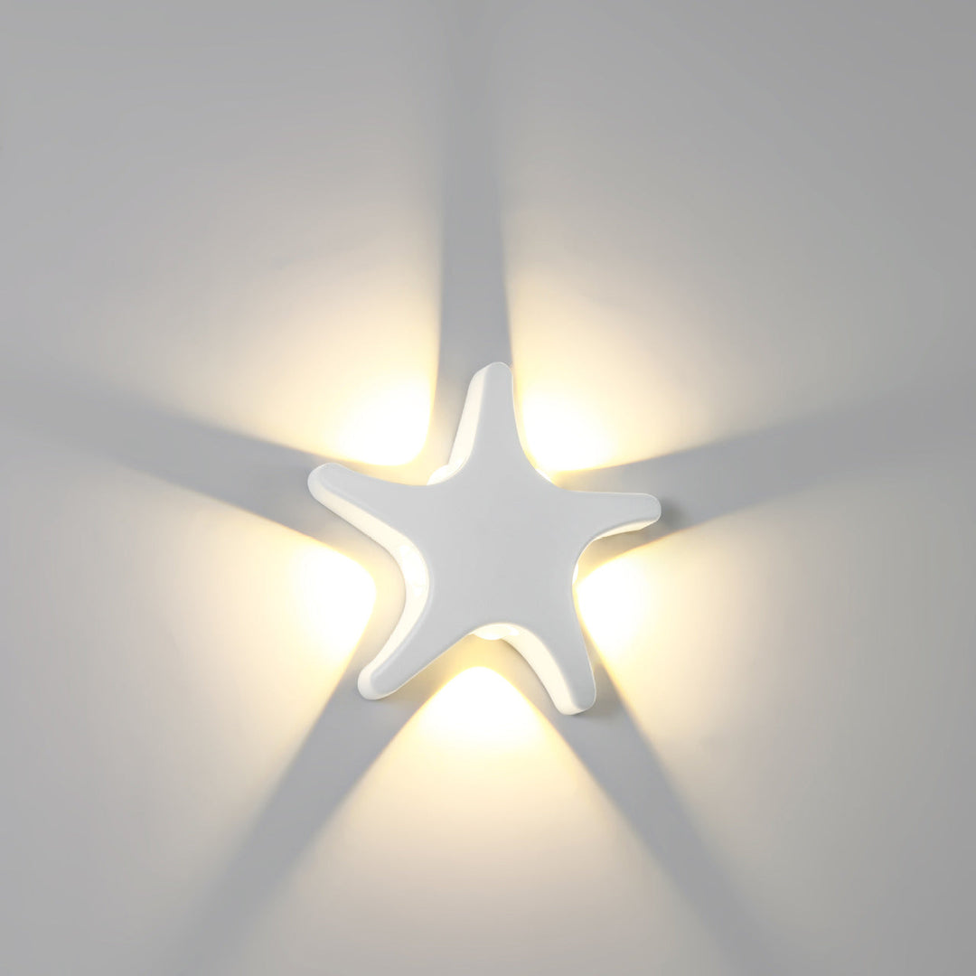 Skanto | Contemporary Simplicity Aluminium Sjøstjerne Design LED Vanntett Vegglampe for Utendørs Terrasse