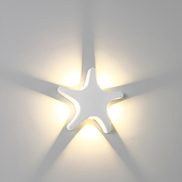 Skanto | Contemporary Simplicity Aluminium Sjøstjerne Design LED Vanntett Vegglampe for Utendørs Terrasse