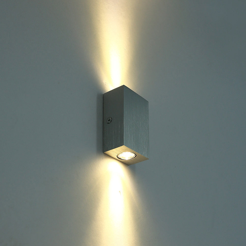 Moderne Enkelhet Vanntett Aluminium Kubisk LED Vegglampe For Utendørs Patio | Skanto