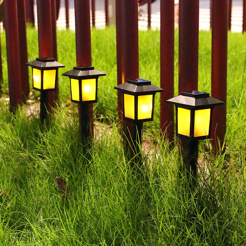 Moderne Minimalistisk Vanntett Solfylt Firkantet ABS PVC LED Utendørs Landskapslys For Hage | Skanto