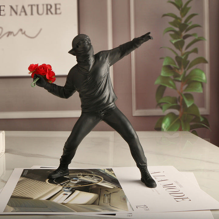 Skanto | Banksy Blomst Opprører Ornament