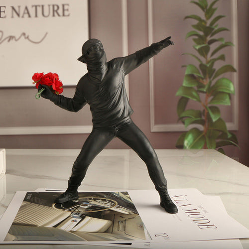 Skanto | Banksy Blomst Opprører Ornament