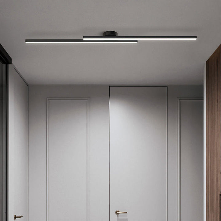 Skanto | Moderne Aluminium Semi Flush Mount LED Taklampe | Minimalistisk Design for Stue. Soverom & Gang
