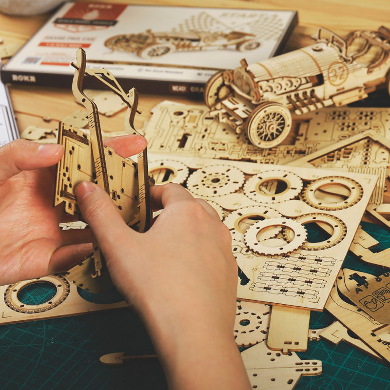 Puzzle Modell Mekanisk Laget av Tre Super | Skanto