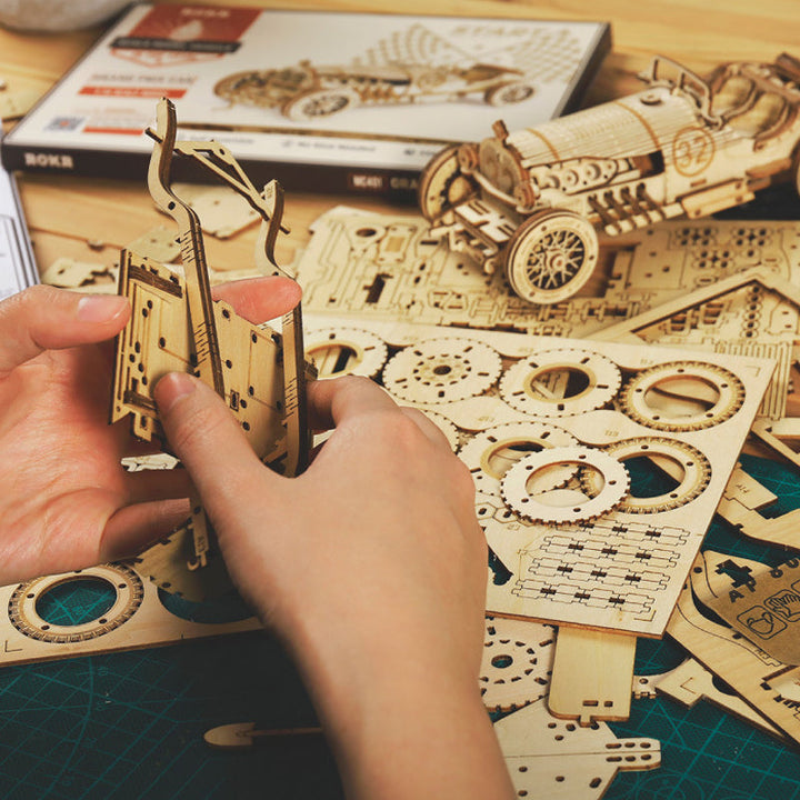 Puzzle Modell Mekanisk Laget av Tre Super | Skanto