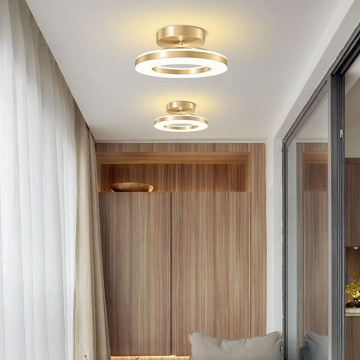 Skanto | ZAYNO Svart LED Taklampe – Moderne Innfelt Montert