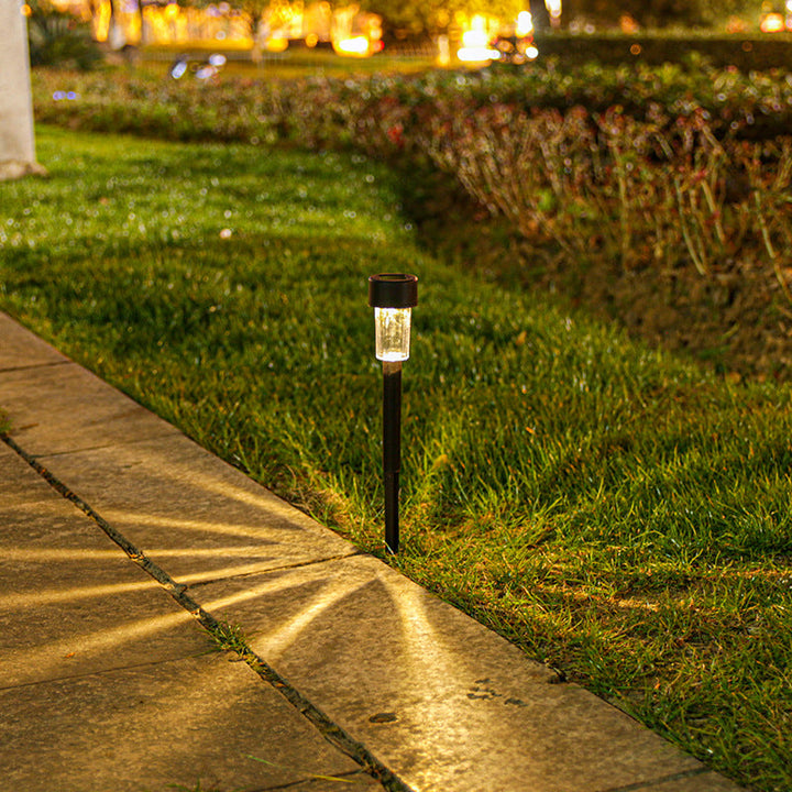 Moderne minimalistiske vanntette solcylinder i plast rustfritt stål LED landskapslys for hagen | Skanto