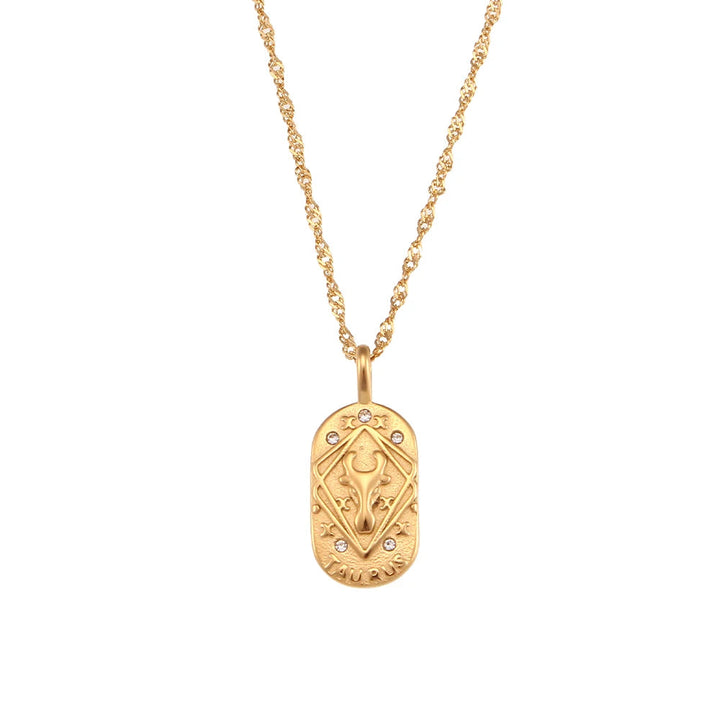 Skanto | Dainty Zodiac Tarot Inspirert Halskjede