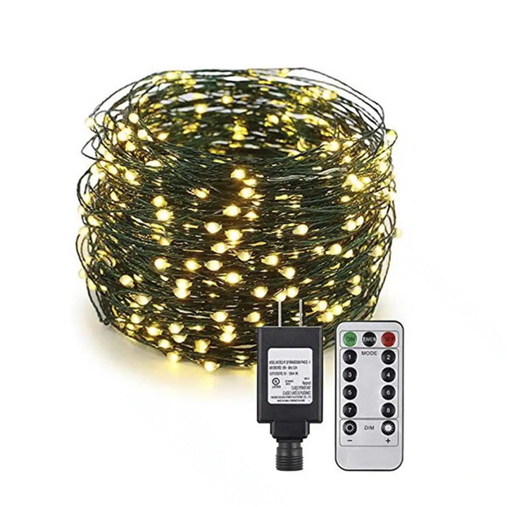 LED lyslenker med fjernkontroll og 8 lysinnstillinger – 30/40/50 meter – | Skanto