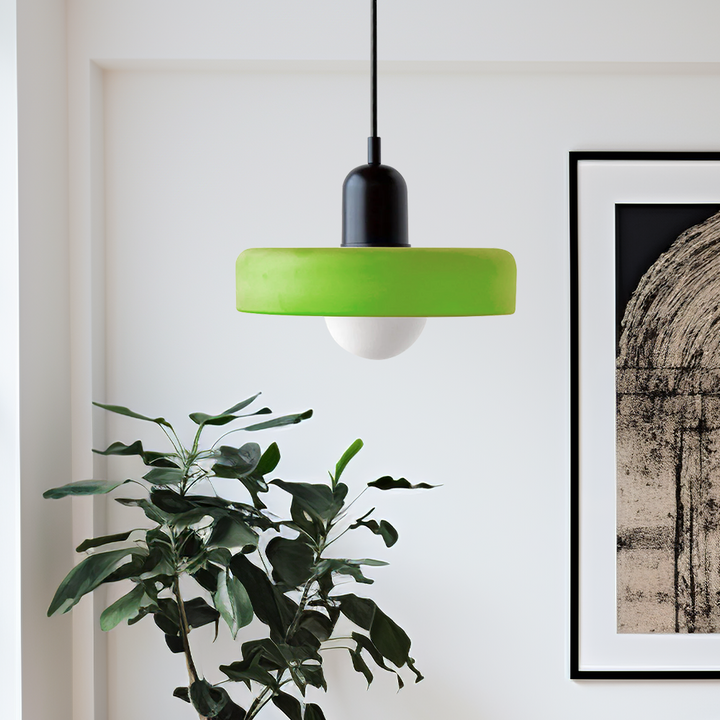 Fargerik Bauhaus-Stil Pendellampe - StiloGlas | Skanto
