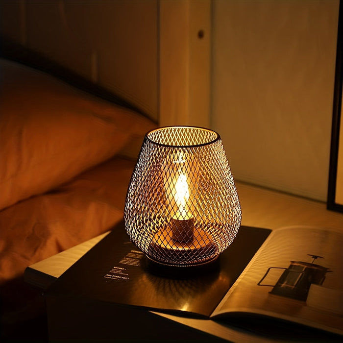 Skanto | AuroraMesh Bordlampe Sett – Industriell Stil med Varm Ambient Belysning