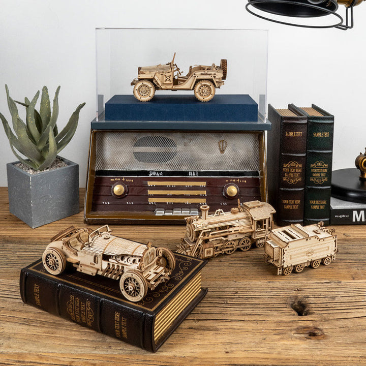 Super Holz Mekanisk Modell Puslesett | Skanto