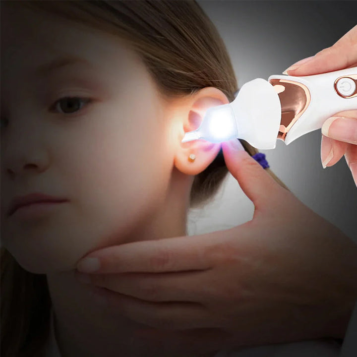 EarSoft | Elektrischer Ohrreiniger mit weichen Silikonaufsätzen