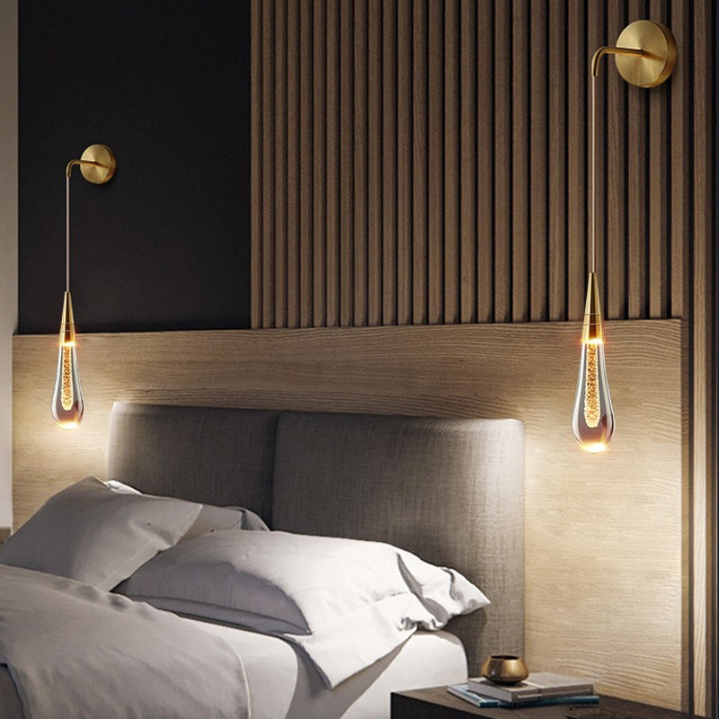 Skanto | LumeTear Luxe LED Vegglampe Dimbar Dråpe Design for Soverom og Stue