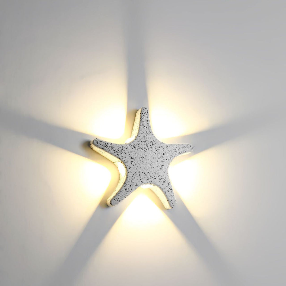 Skanto | Contemporary Simplicity Aluminium Sjøstjerne Design LED Vanntett Vegglampe for Utendørs Terrasse