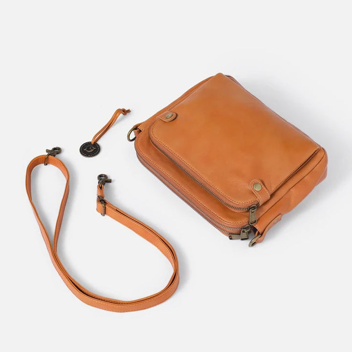Skanto | Tre-lags lær crossover skulder- og clutch-veske