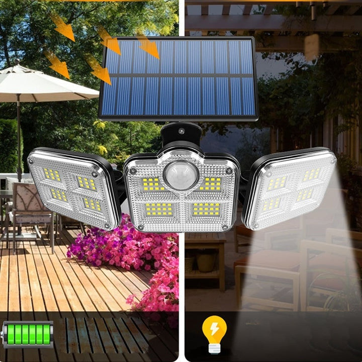 Skanto | Triple LED Solcelle Vegglampe
