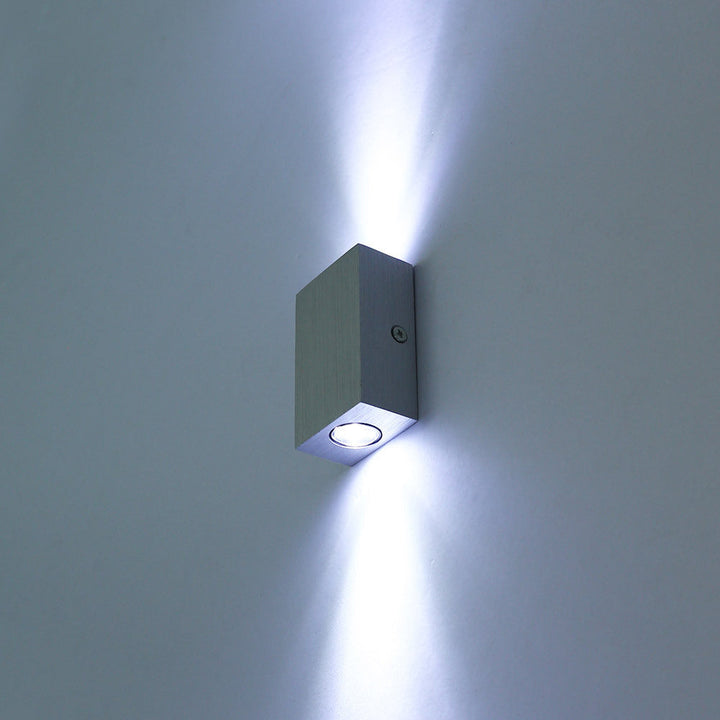 Moderne Enkelhet Vanntett Aluminium Kubisk LED Vegglampe For Utendørs Patio | Skanto