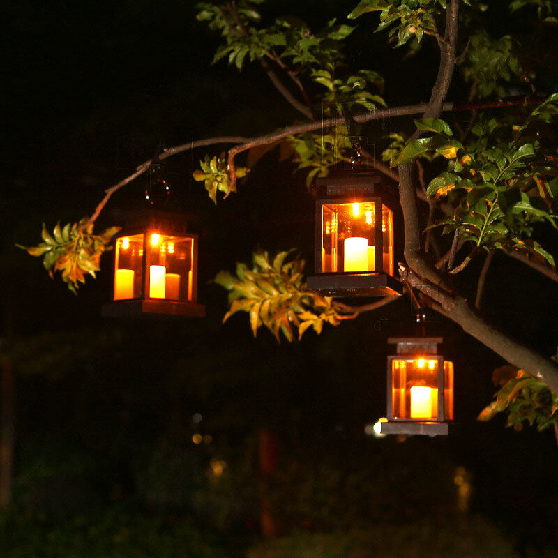 Skanto | Solar Retro Stearinlys Lantern LED Utendørs Hengende Lys