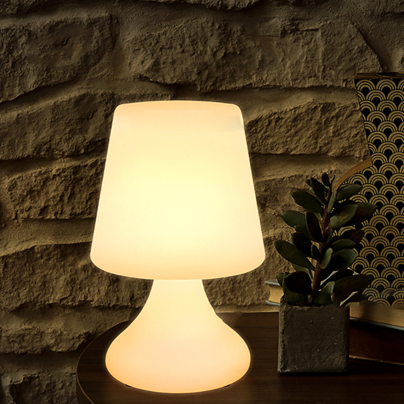 Moderne minimalistisk PE-koppform USB LED bordlampe nattlys for utendørs patio | Skanto