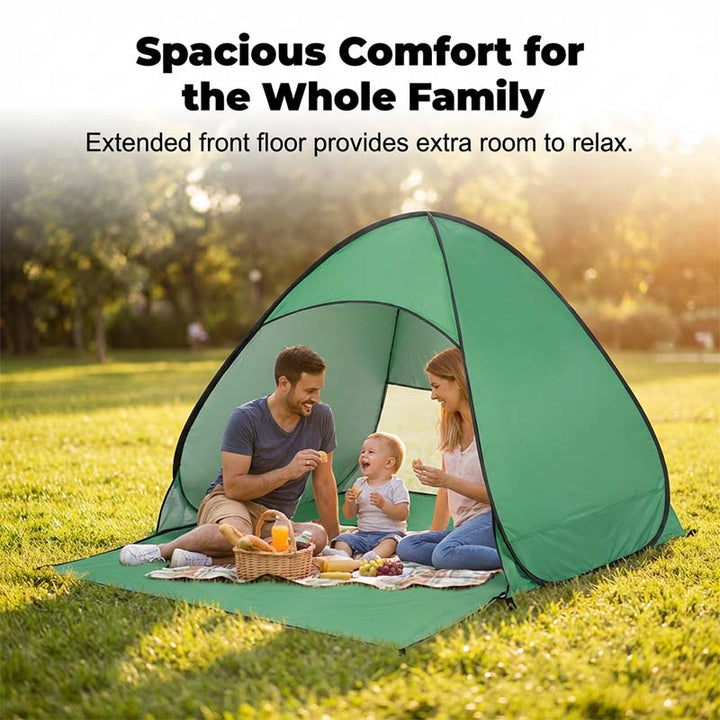 SunSail Breeze Pop-Up Strandtelt 98% UV Beskyttelse | Skanto