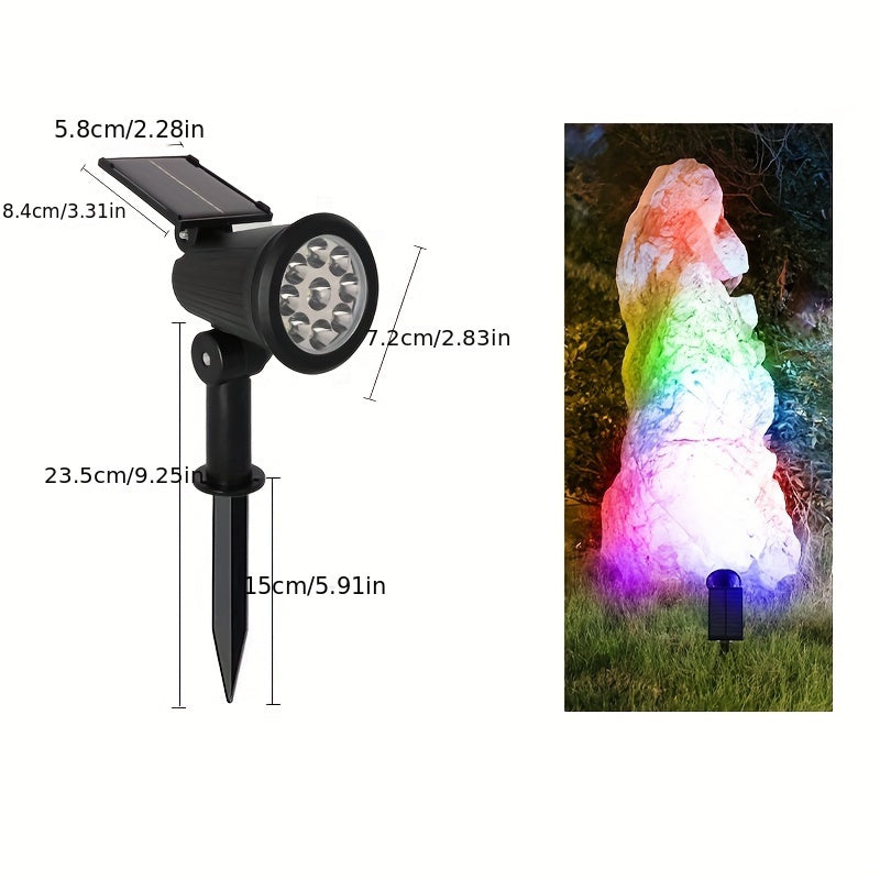 SolarLuxe Spotlight - Bærekraftig 9LED Hagebelysning | Skanto