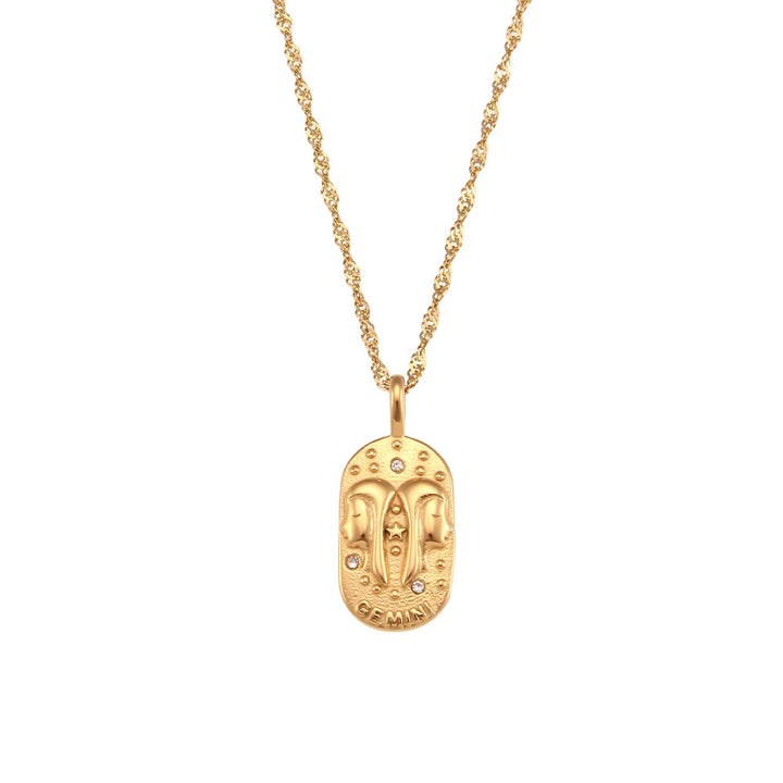 Skanto | Dainty Zodiac Tarot Inspirert Halskjede