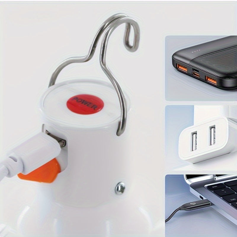 Skanto | PowerGlow LED-lampe – Oppladbar USB-lampe med litiumbatteri og ABS-hus