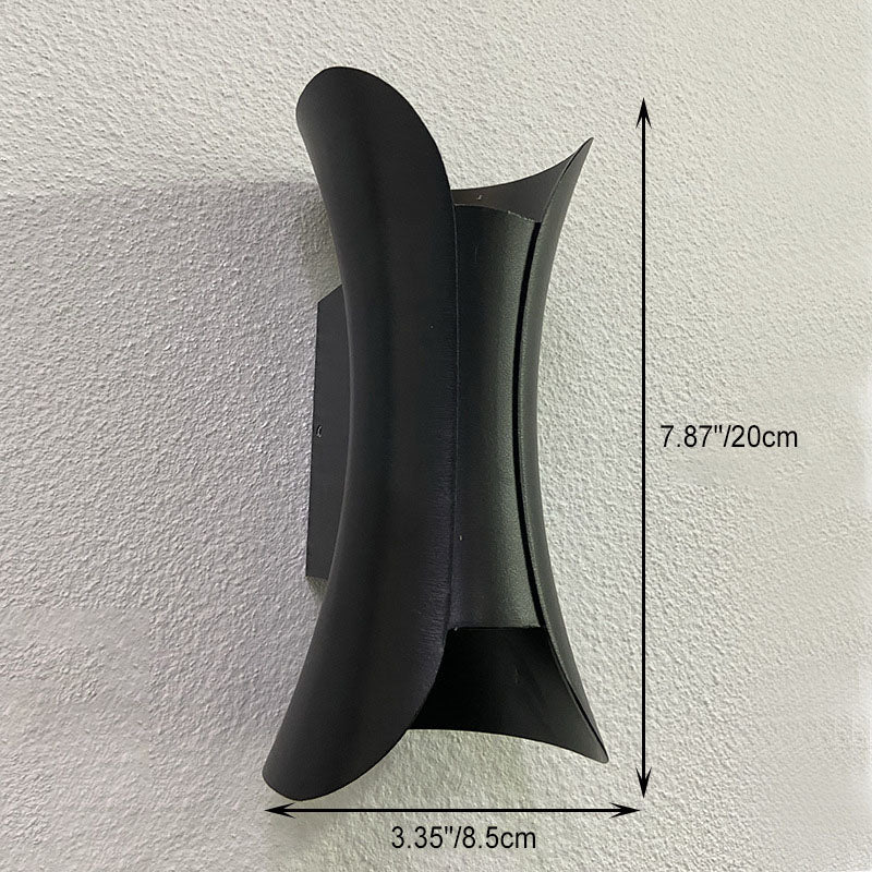 Moderne minimalistisk vanntett rektangulær aluminiums LED vegglampe for utendørs terrasse | Skanto