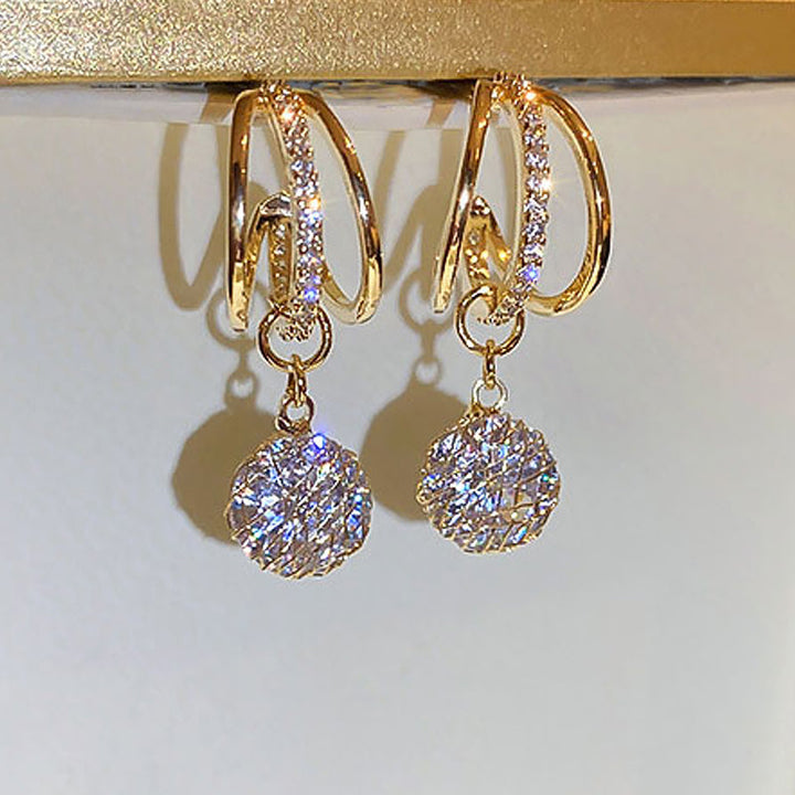 Skanto | Fashion Diamond Crown Øredobber