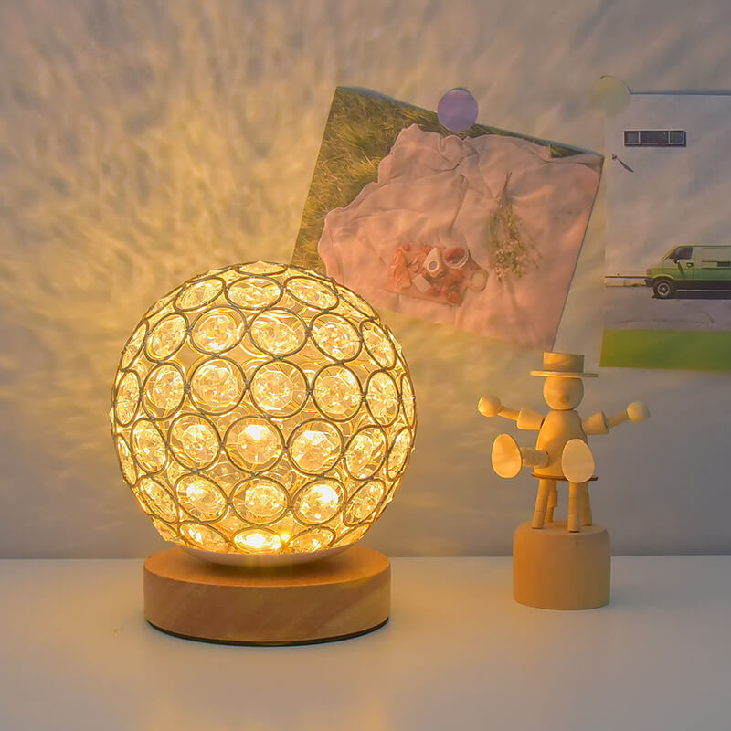 Skanto | Moderne Minimalistisk Rund USB Oppladbar LED Nattlampe Bordlampe