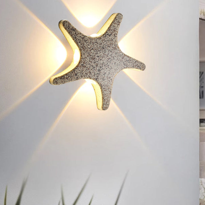 Skanto | Contemporary Simplicity Aluminium Sjøstjerne Design LED Vanntett Vegglampe for Utendørs Terrasse