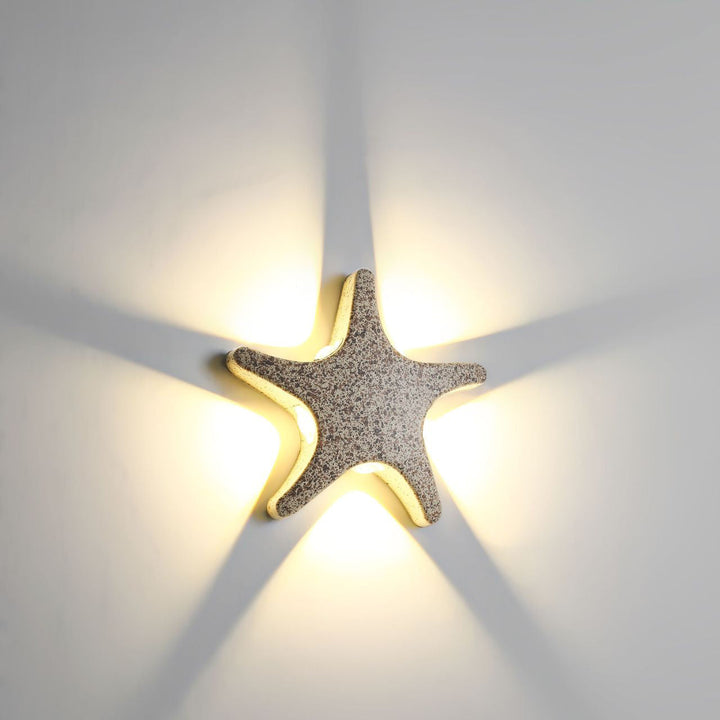 Skanto | Contemporary Simplicity Aluminium Sjøstjerne Design LED Vanntett Vegglampe for Utendørs Terrasse
