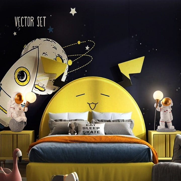Skanto | Moderne Kreativ Tegneserie Astronaut Harpiks ABS 1-Lyskilde Vegglampe for Soverom