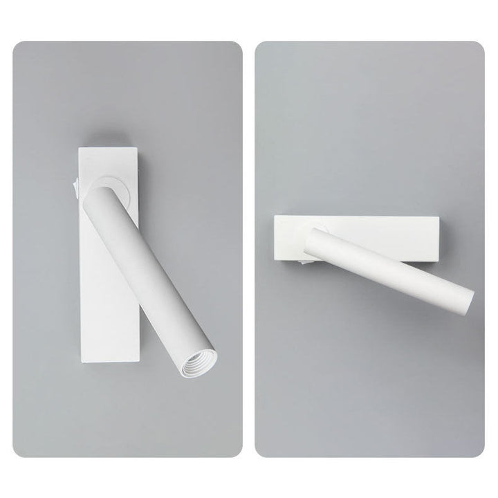 Skanto | LumeFocus Rek rektangulær LED Vegglampe | Justerbar Vinkel | Minimalistisk Design | Leselampe | Varmt Lys