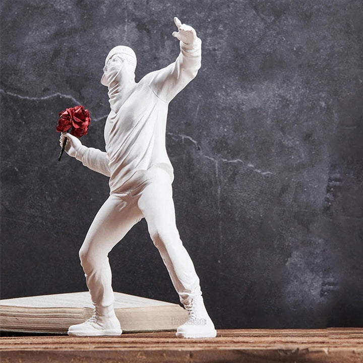 Banksy Flower Rioter Ornament | Skanto