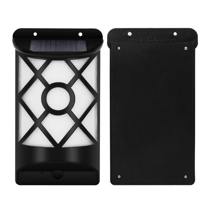 Skanto | Solar Flame Halv Søyle LED Utendørs Sensor Vegglampe