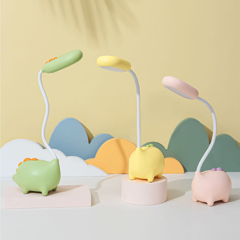 Skanto | Oppladbar LED Skrivebordslampe med Tegneserie Dinosaur Øyepleie