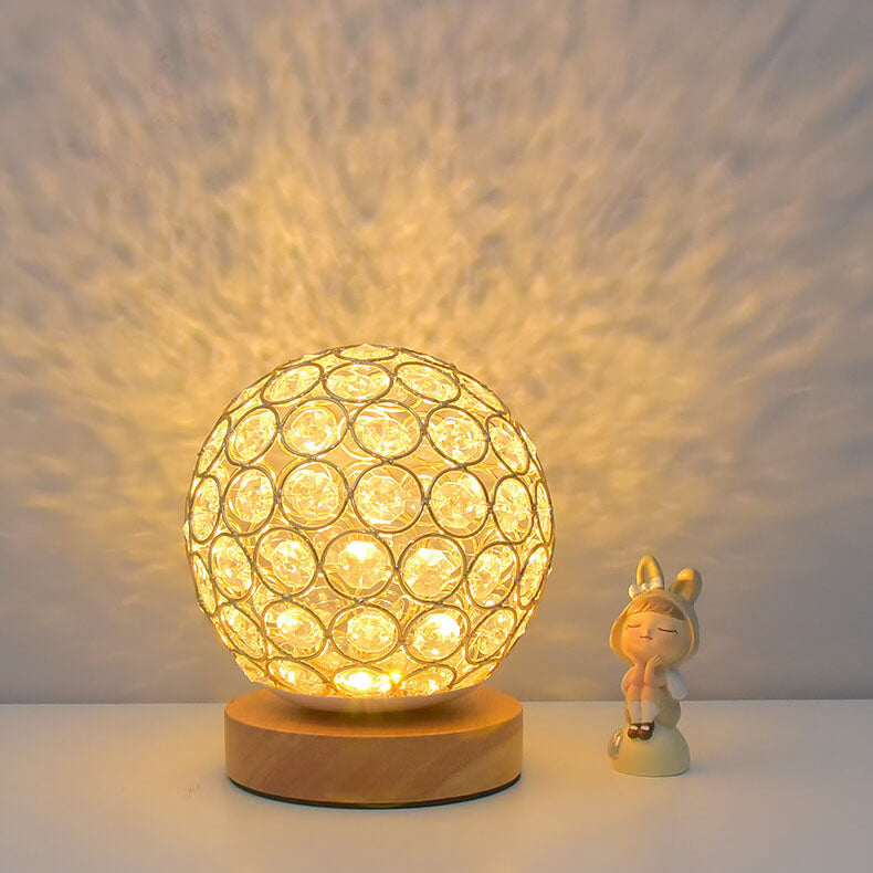 Skanto | Moderne Minimalistisk Rund USB Oppladbar LED Nattlampe Bordlampe