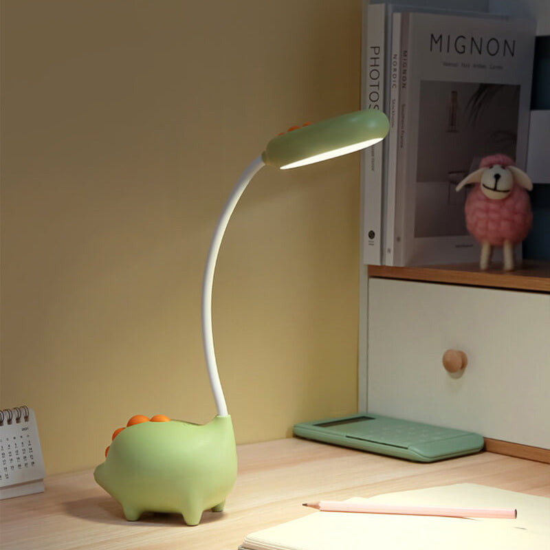 Skanto | Oppladbar LED Skrivebordslampe med Tegneserie Dinosaur Øyepleie