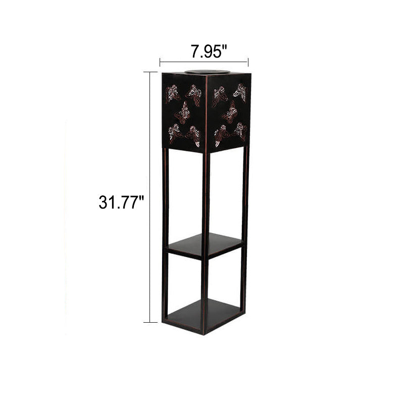 Solar Butterfly Light Shadow Square Shelf Planter Light Garden Decorative Outdoor Waterproof Patio Outdoor Light | Skanto